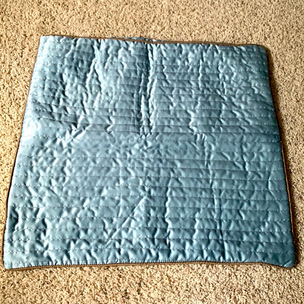 Matching Set of Ocean Blue Turquoise European Size Pillowcases. Madison Park
